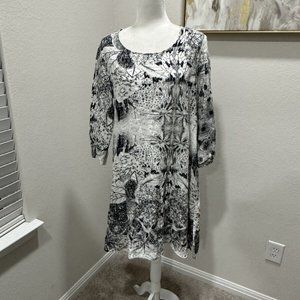 Grizas Washed Linen Lagenlook Tunic Dress